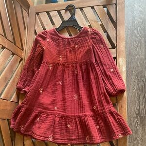 Cat & Jack Burgundy Kids Dress
